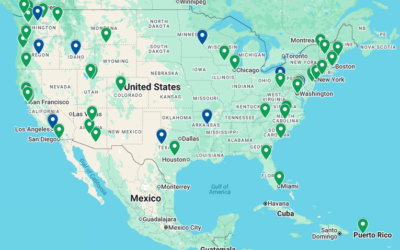 Funded projects map